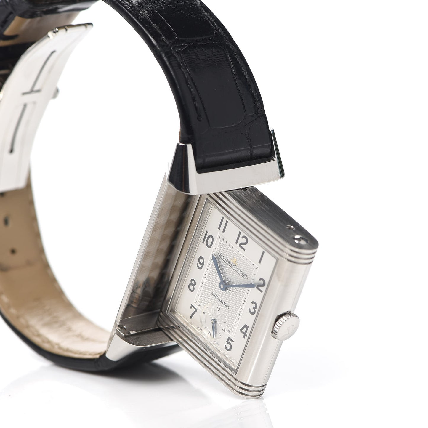 Stainless Steel Alligator 27mm Reverso Night & Day Manual Winding Watch Q3808420