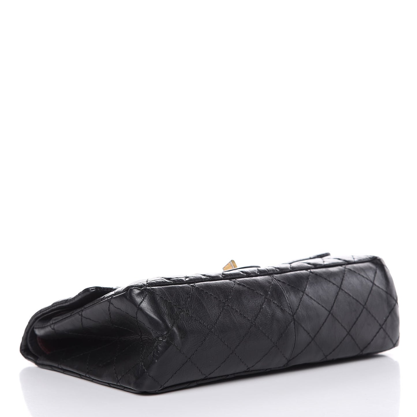 Aged Calfskin Quilted 2.55 Reissue 226 Flap Black