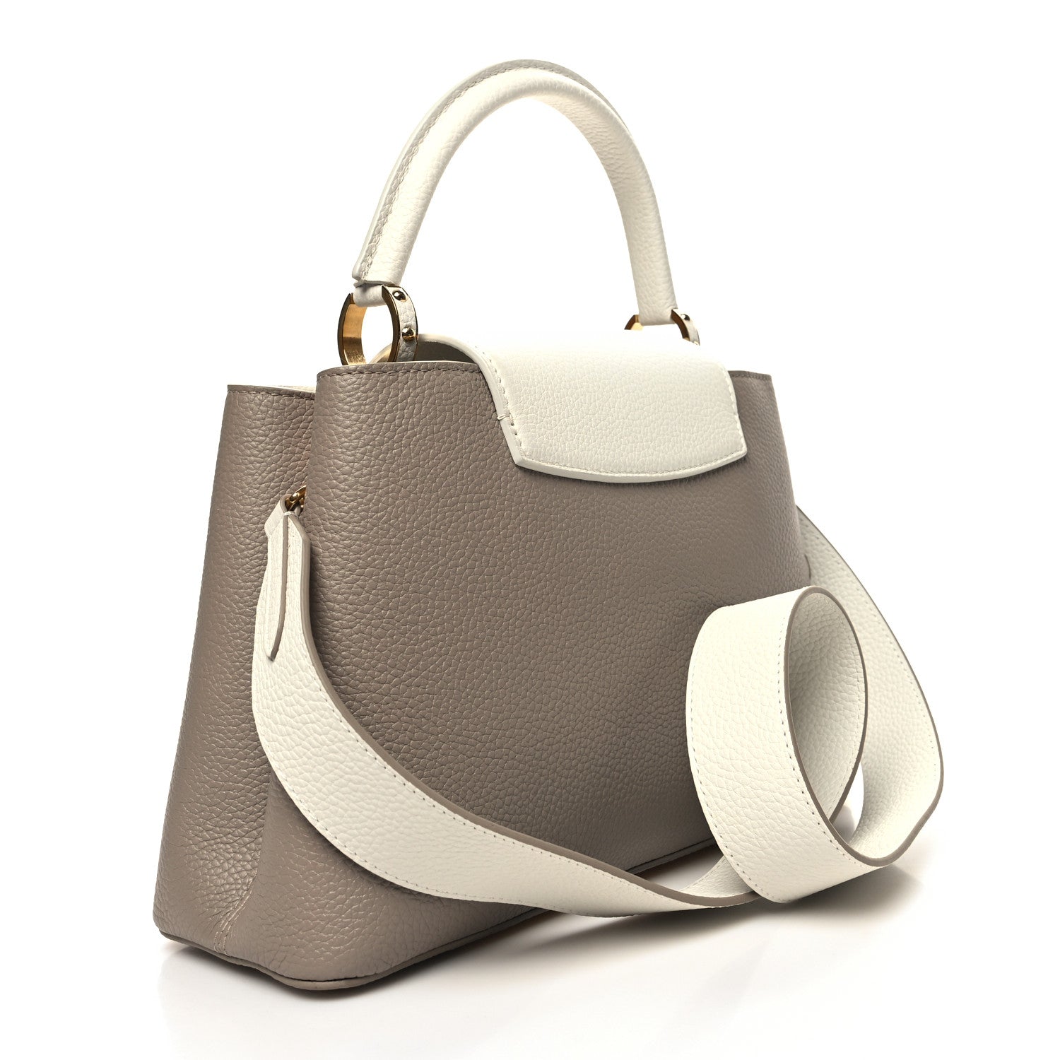 Louis Vuitton Taurillon Artycapucines Henry Taylor MM Snow 3 of 11