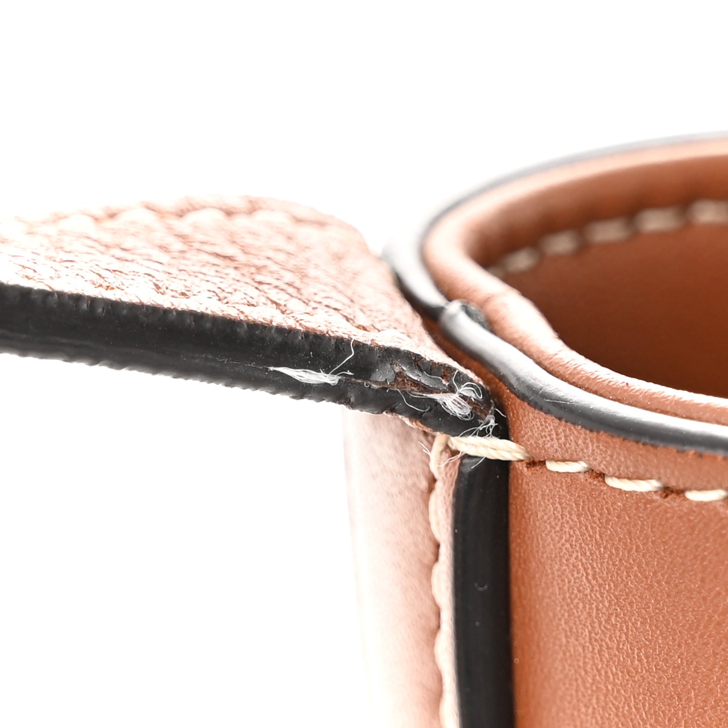 Smooth Calfskin Small Cuir Triomphe Bucket Bag Tan