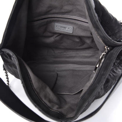 Chanel Iridescent Calfskin Coco Daily Hobo Black 5 of 13