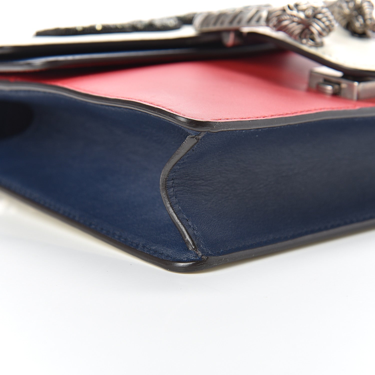 Gucci Calfskin Crystal Snake Embroidered Mini Dionysus Shoulder Bag Mystic White Hibiscus Red Blue Agata 9 of 14