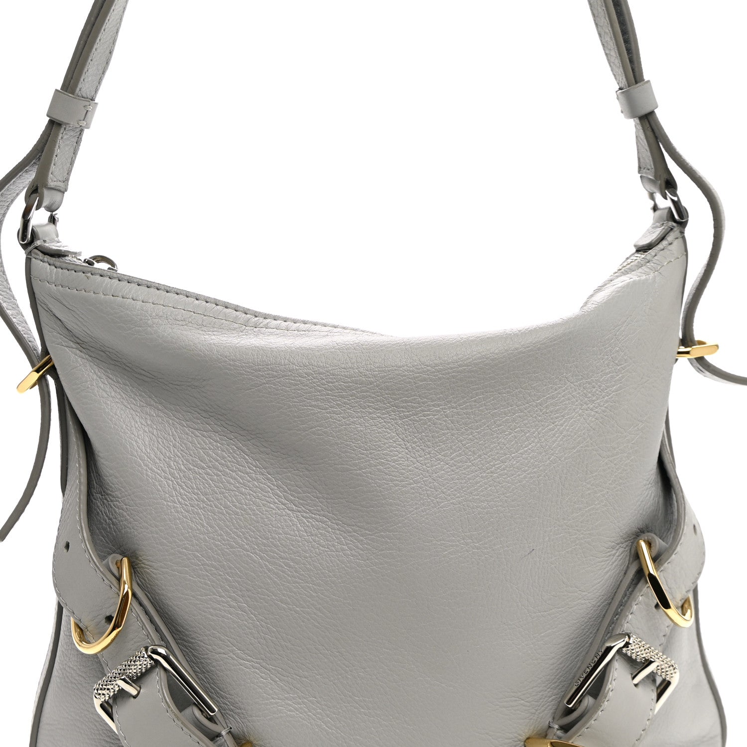 Givenchy Calfskin Small Voyou Bag Light Grey 7 of 10