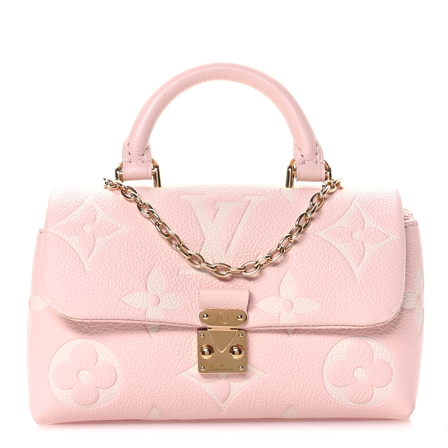 Empreinte Monogram Giant Madeleine Nano Rose White Quartz