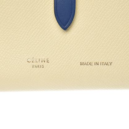 Celine Grained Calfskin Medium Multifunction Strap Wallet Ivory 6 of 8
