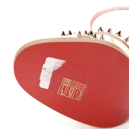Christian Louboutin Patent Glitter Tisse Miss Roma 100 Sandals 38 Version Poudre 9 of 11