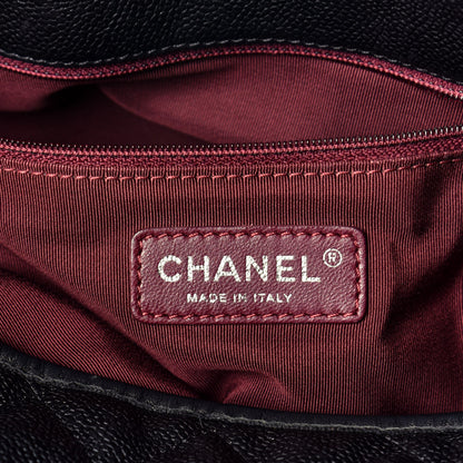 Chanel Caviar Quilted French Riviera Hobo Black 7 of 10