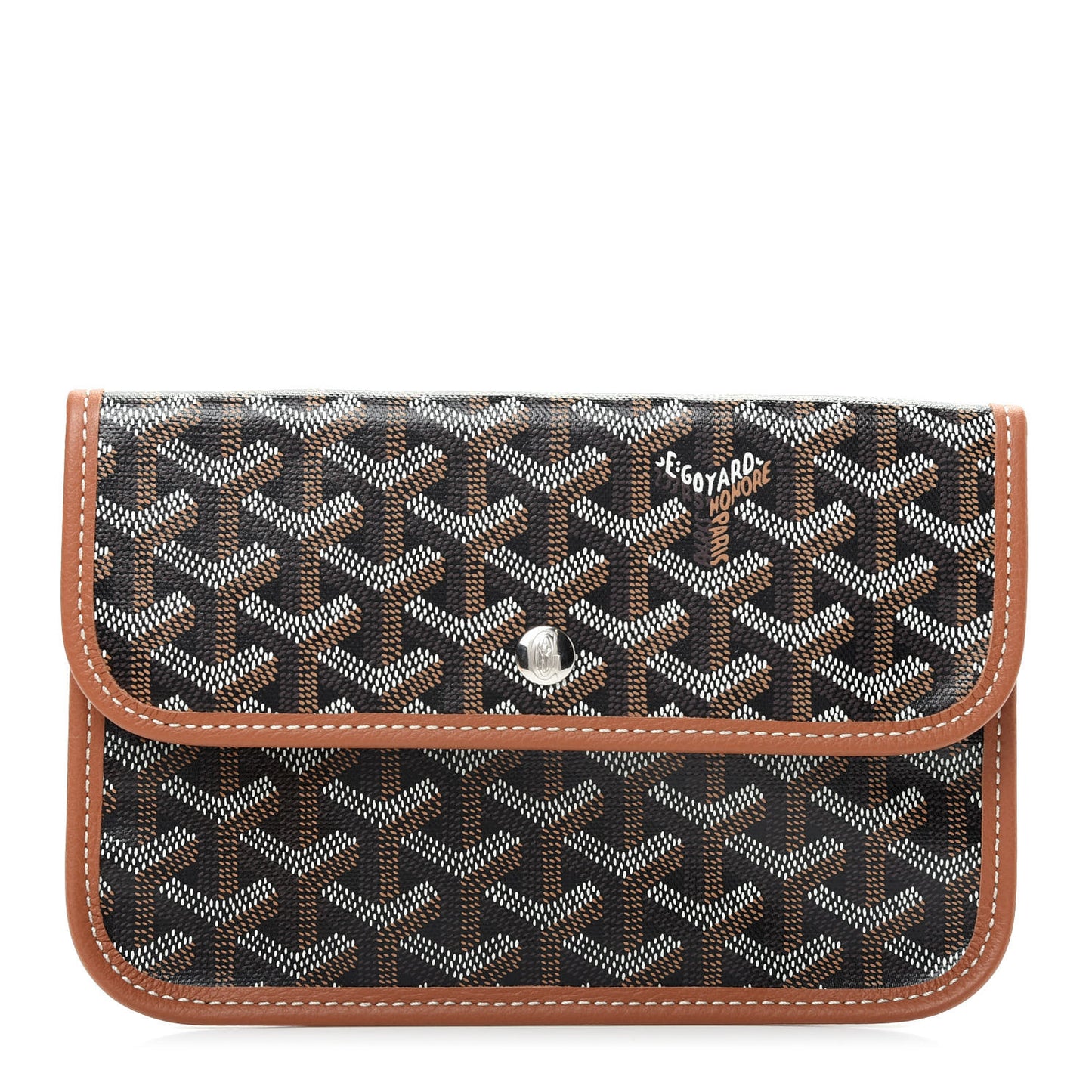 Goyardine Pouch Black Gold