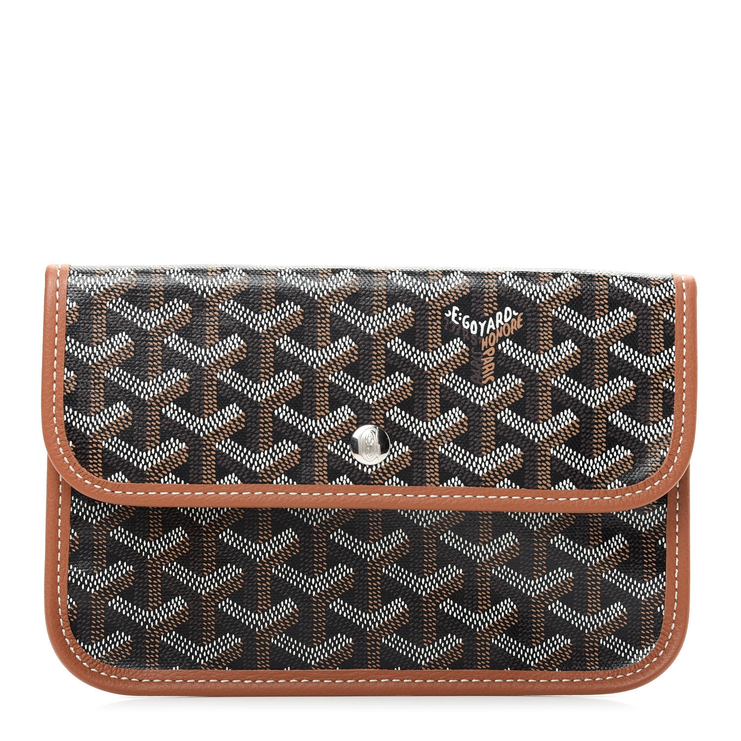Goyard Goyardine Pouch Black Gold 1 of 6