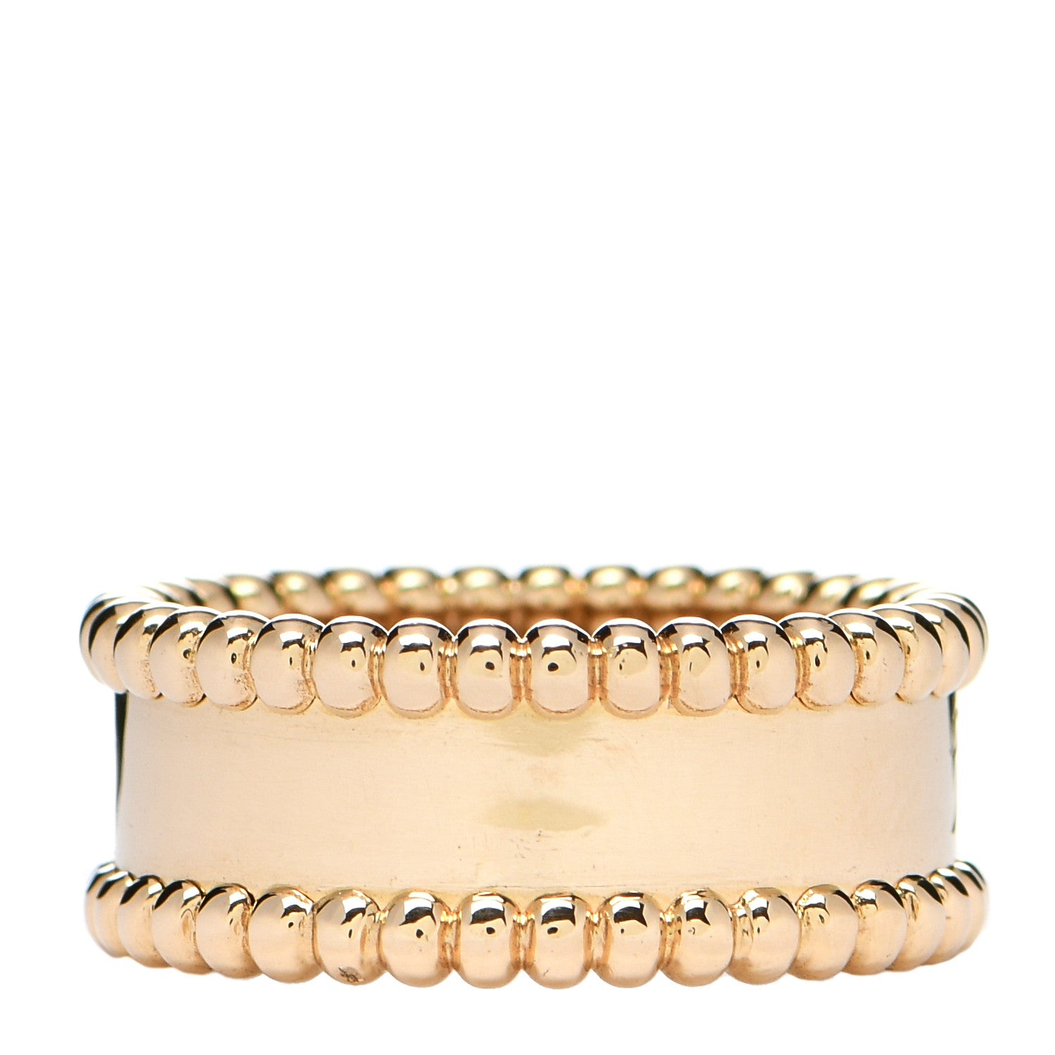 Van Cleef & Arpels 18K Yellow Gold Perlee Signature Ring 49 4.75 3 of 5