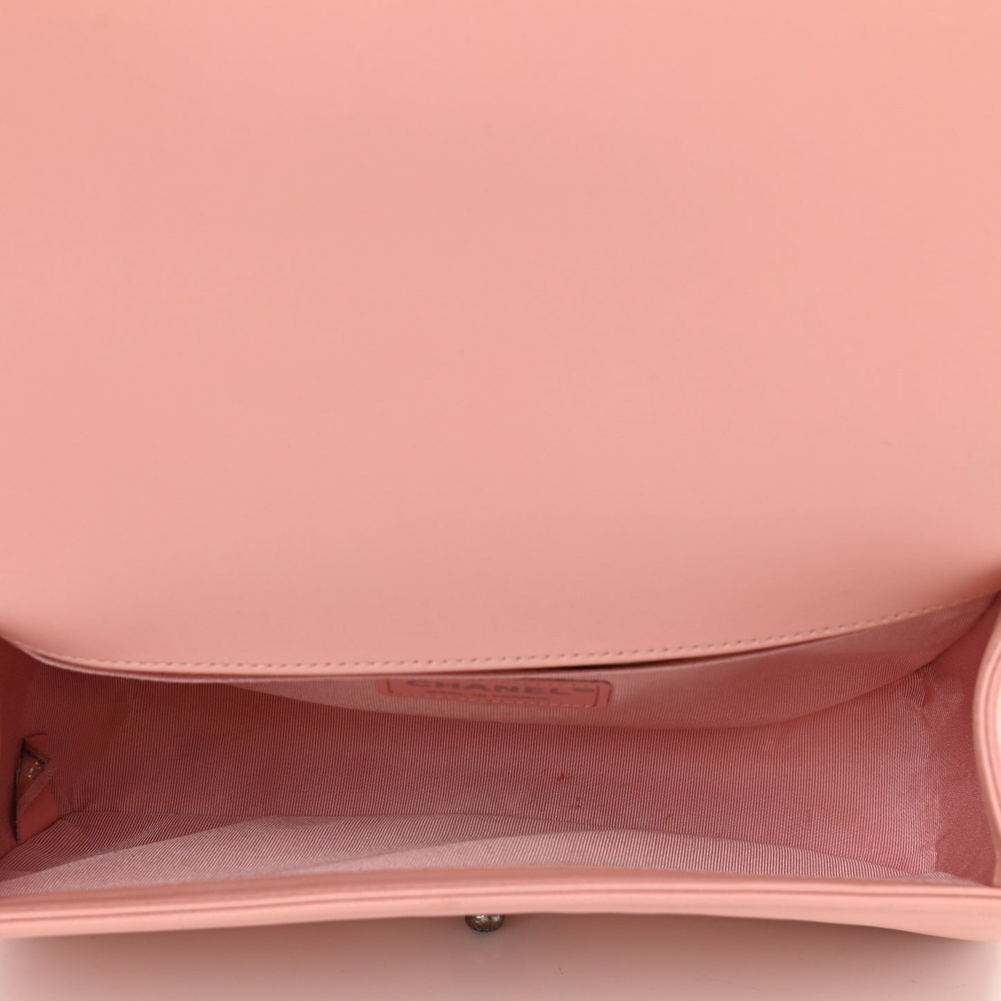Lambskin Quilted Medium Boy Flap Light Pink