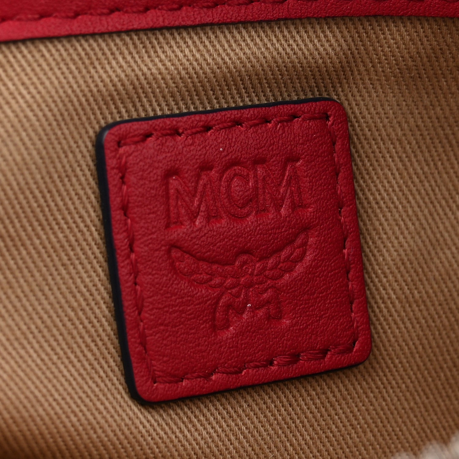 MCM Visetos Aren Crossbody Bag Red 1867189 – FASHIONPHILE