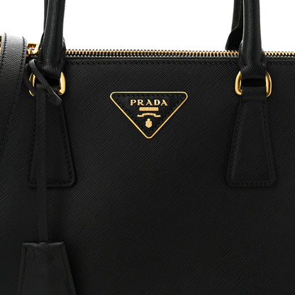 Prada Saffiano Small Galleria Double Zip Tote Black 8 of 10
