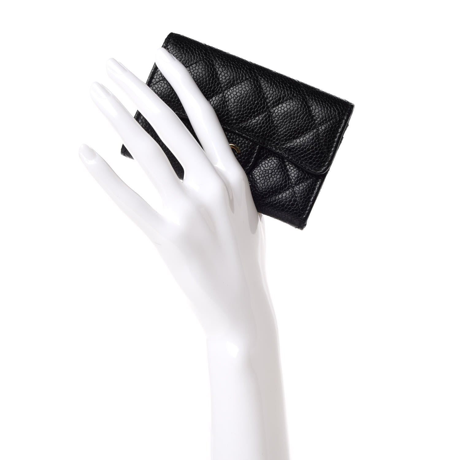 Chanel Caviar Quilted Flap Card Holder Black 2 of 11
