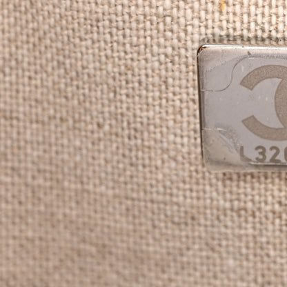 Chanel Canvas Deauville Small Bowling Bag Beige 7 of 13