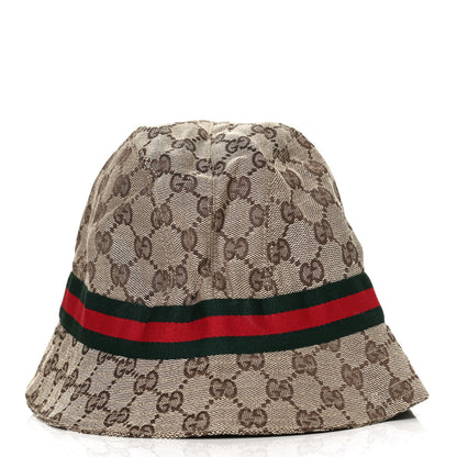 Gucci Monogram Web Bucket Hat L Brown 2 of 7