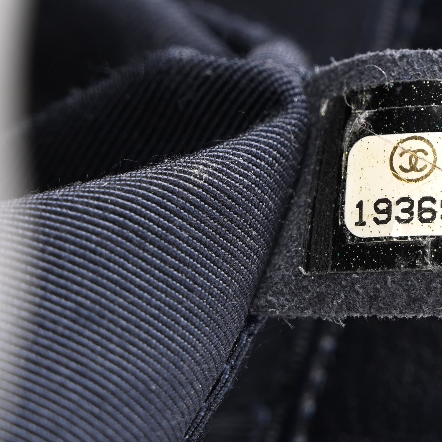 Chanel Braided Sheepskin New Medium Boy Flap Navy 7 of 14