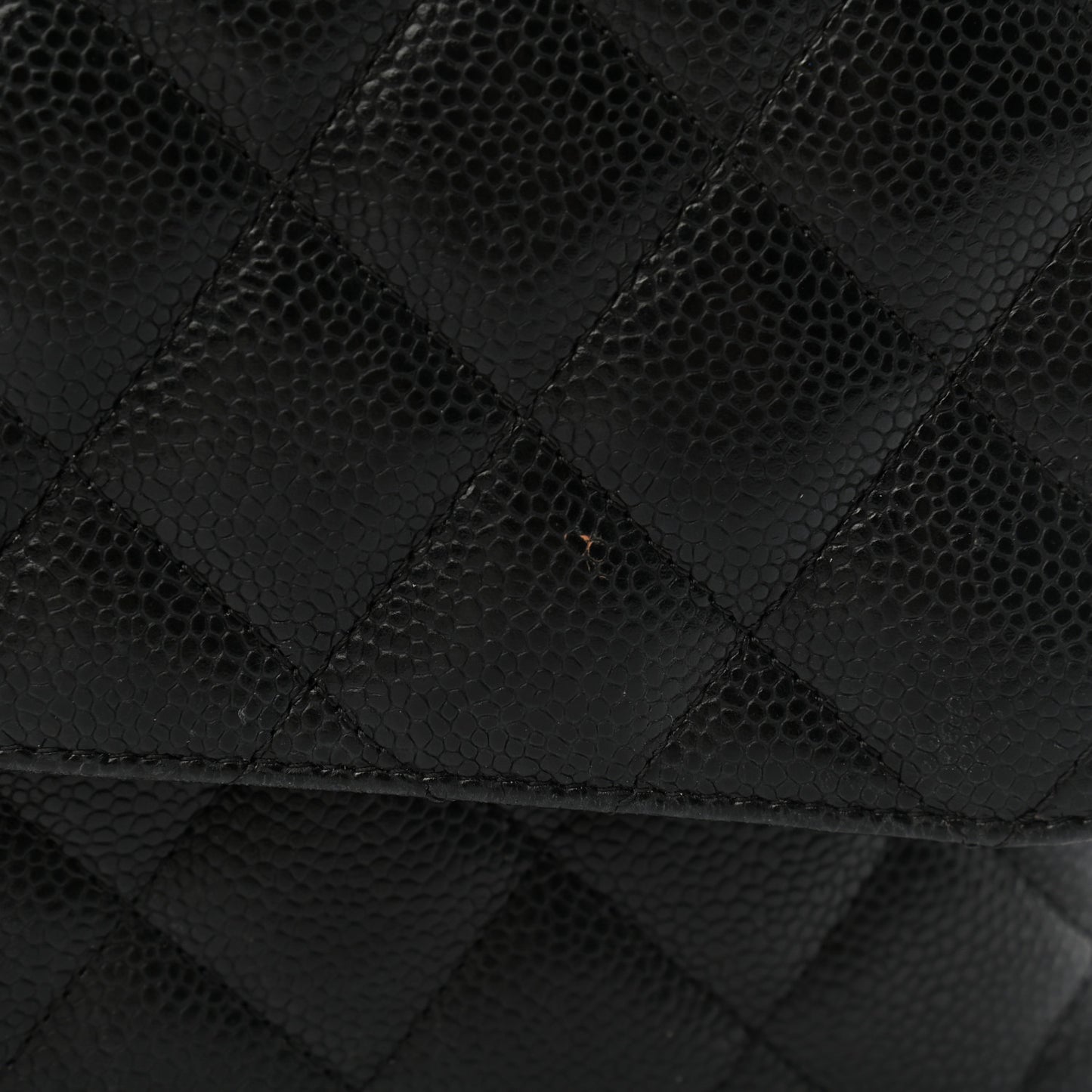Caviar Quilted Maxi Double Flap Black