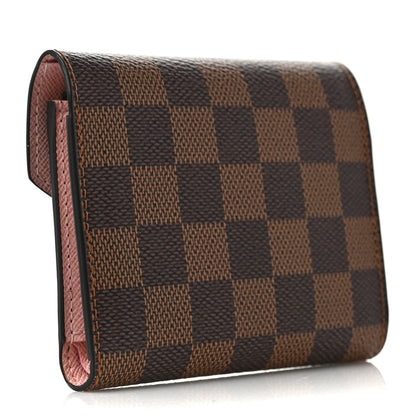 Louis Vuitton Damier Ebene Victorine Wallet Rose Ballerine 3 of 6