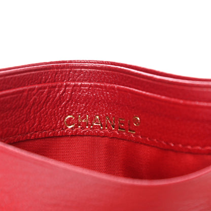 Chanel Calfskin CC Card Holder Red 6 of 8