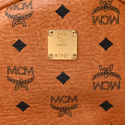 MCM Visetos Small Side Stud Stark Backpack Cognac 10 of 11