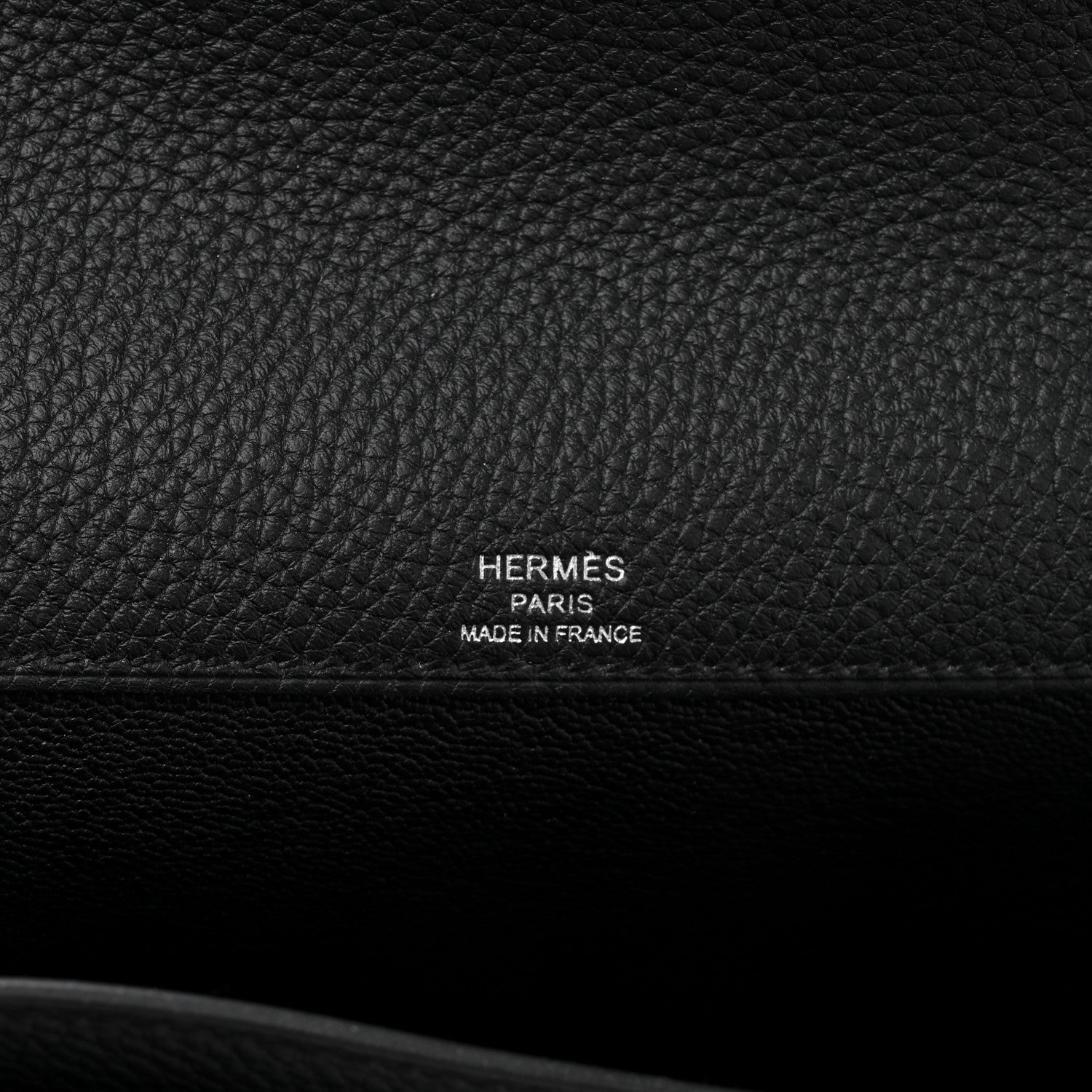 Hermes Togo Kelly Depeches 25 Pouch So Black 6 of 7