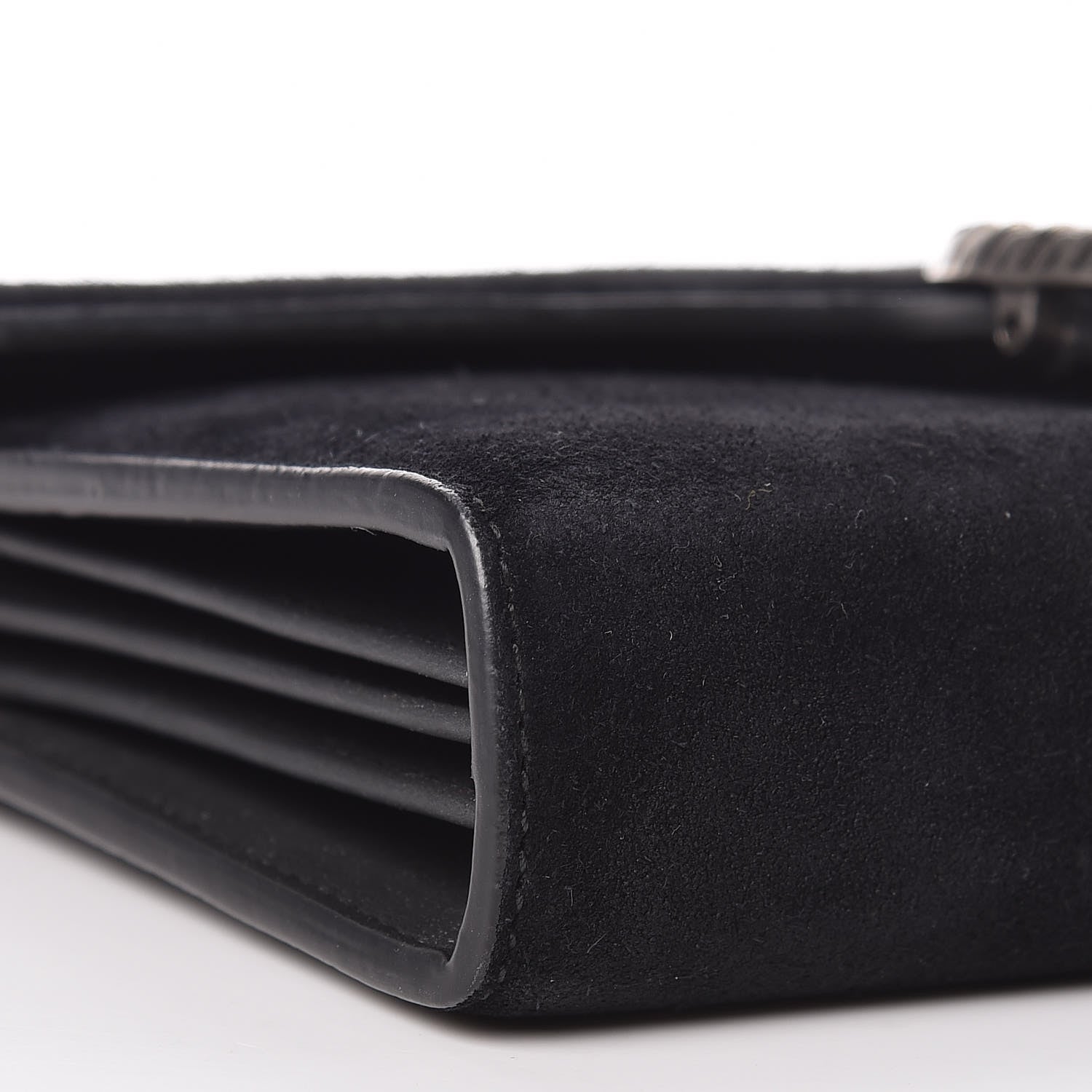 Gucci Suede Mini Dionysus Chain Wallet Black 8 of 11
