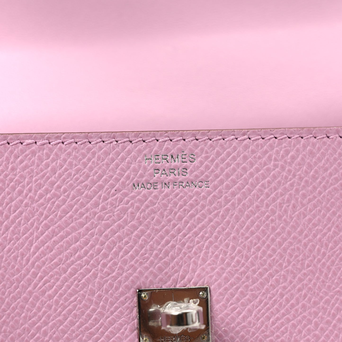 Epsom Quelle Idole Picto Kelly Doll Handbag Mauve Sylvestre