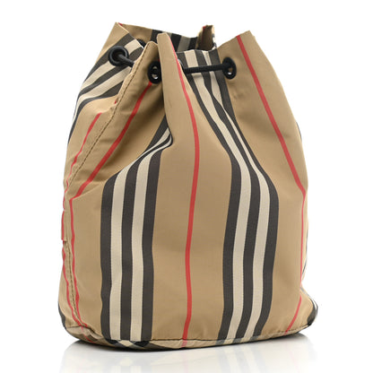 Burberry Econyl Icon Stripe Phoebe Drawcord Pouch Archive Beige 3 of 12