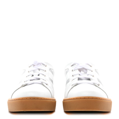 Hermes Calfskin Mens Advantage Sneakers 43 White Black 2 of 13
