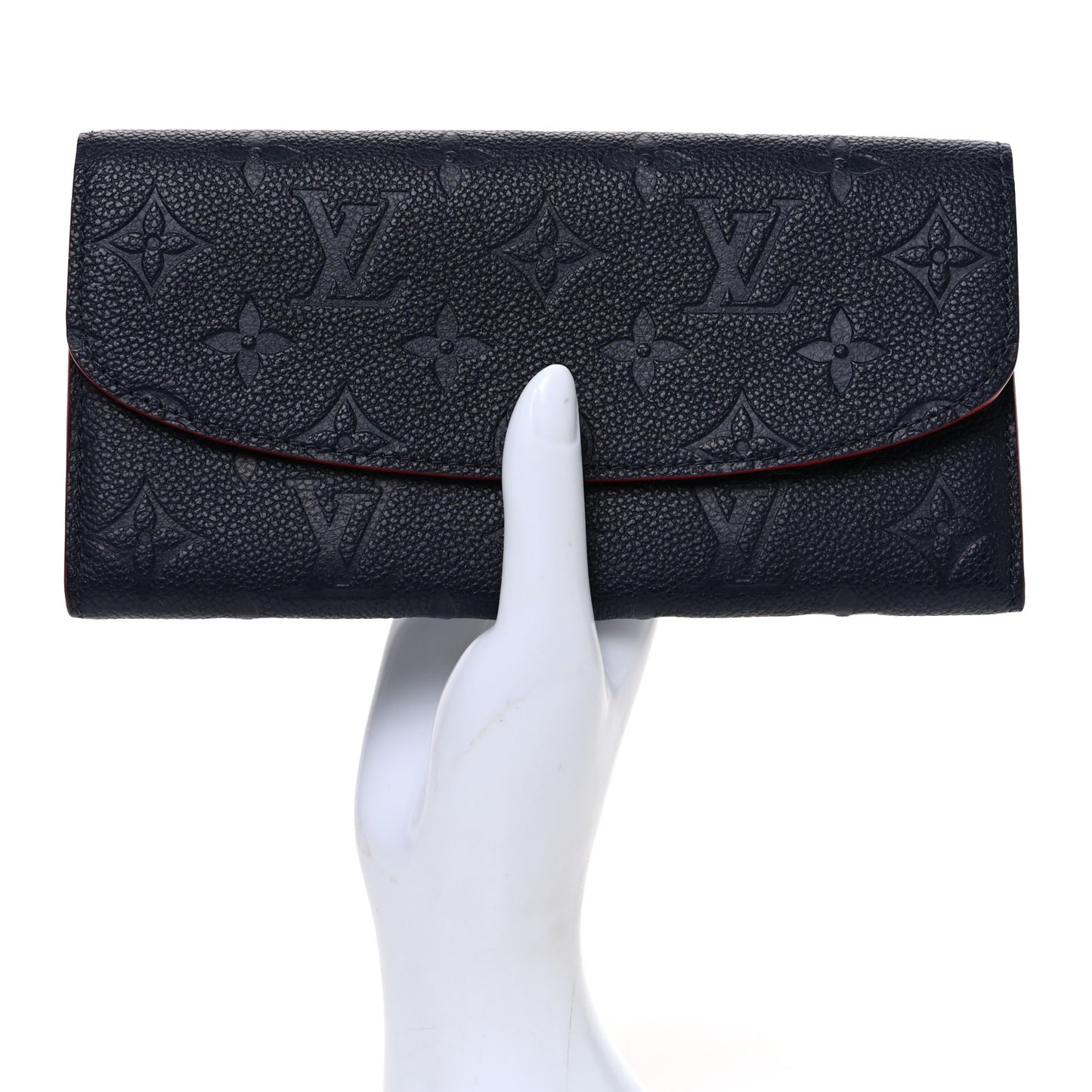 Empreinte Emilie Wallet Marine Rouge