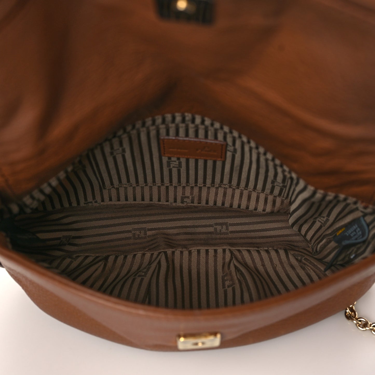 Vitello Flamingo Fendista Pouchette Crossbody Orzo