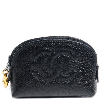 Chanel Caviar CC Coin Purse Black 1 of 8