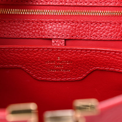Louis Vuitton Taurillon Capucines PM Rubis 6 of 13