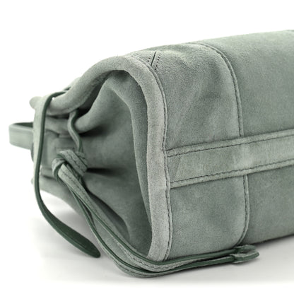 Prada Suede Triangle Mini Bonnie Shoulder Bag Salvia 8 of 9