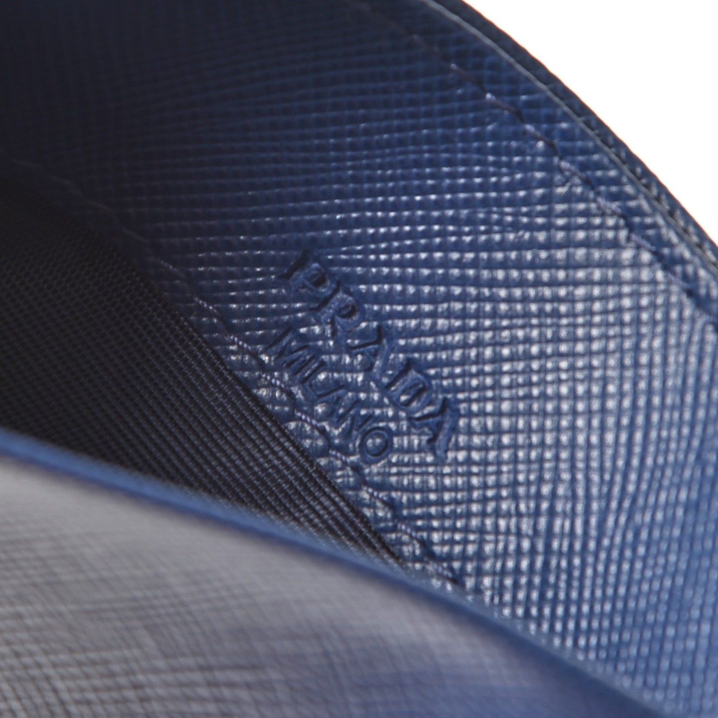 Saffiano Metal Card Case Bleuette