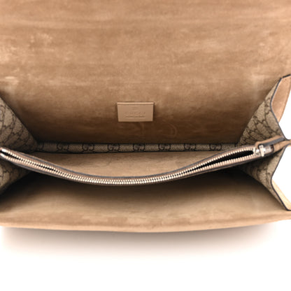 Gucci GG Supreme Monogram Embroidered Medium Dionysus Shoulder Bag Taupe 5 of 15