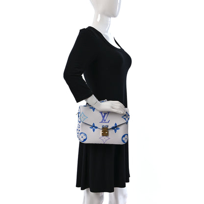 Louis Vuitton Monogram Giant By The Pool Pochette Metis MM Blue 2 of 8