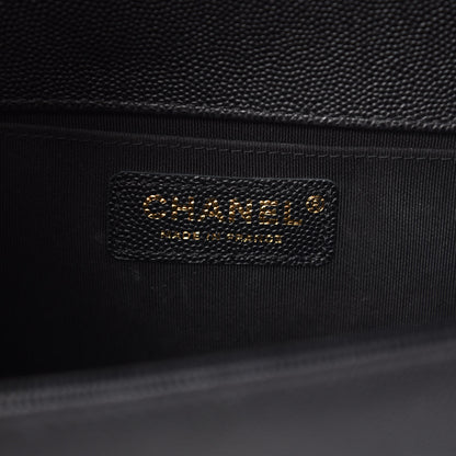 Chanel Caviar Quilted Medium Boy Flap Black 6 of 16