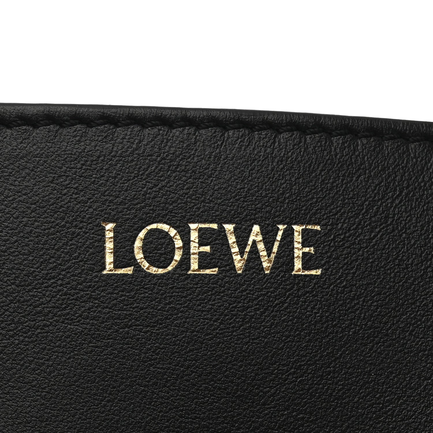Loewe Shiny Calfskin Medium Puzzle Fold Tote Black 6 of 12