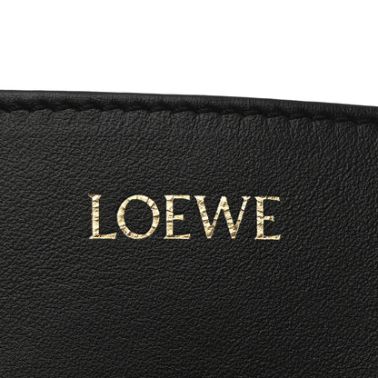 Loewe Shiny Calfskin Medium Puzzle Fold Tote Black 6 of 12