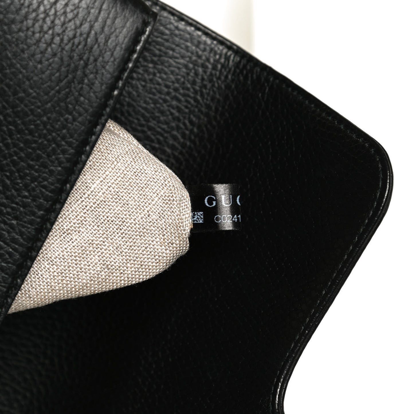 Dollar Calfskin Interlocking G Top Handle Shoulder Bag Black