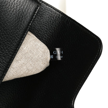 Gucci Dollar Calfskin Interlocking G Top Handle Shoulder Bag Black 8 of 13