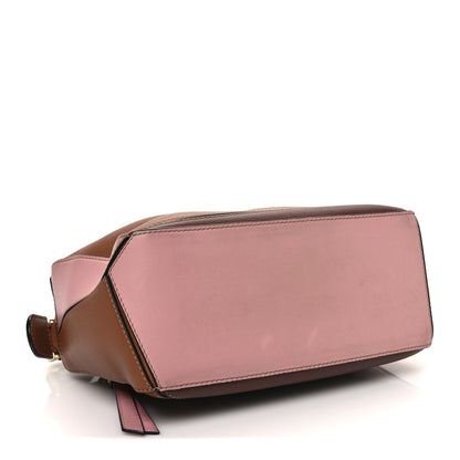 Loewe Calfskin Small Puzzle Bag Tan Medium Pink 4 of 11