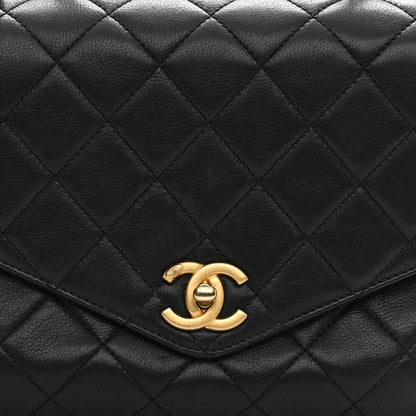 Chanel Calfskin Quilted Small Gold Top Handle Flap Black 8 of 9