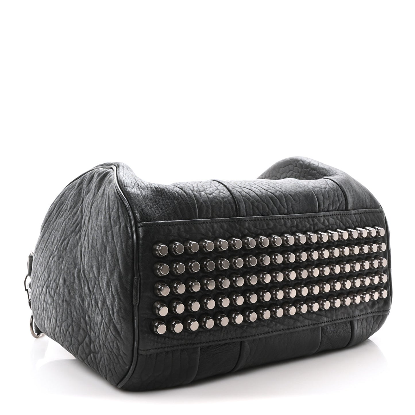 Pebbled Lambskin Rocco Black Nickel Hardware
