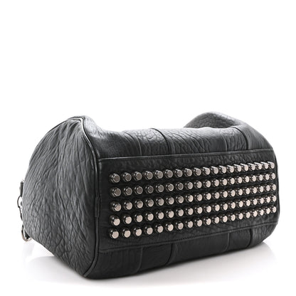Alexander Wang Pebbled Lambskin Rocco Black Nickel Hardware 4 of 9