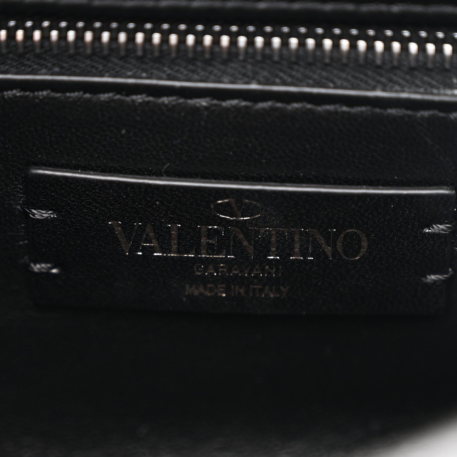 Valentino Garavani Nappa Monochrome Medium Roman Stud Shoulder Bag Black 6 of 9