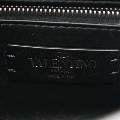 Valentino Garavani Nappa Monochrome Medium Roman Stud Shoulder Bag Black 6 of 9