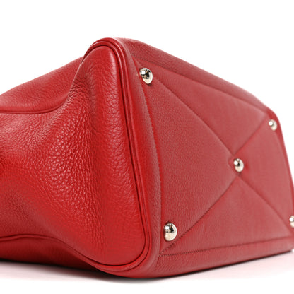 Hermes Taurillon Clemence Victoria II 35 Rouge Garance 9 of 10